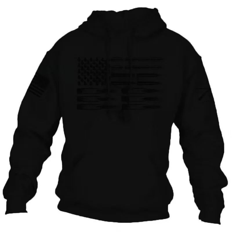 Men's American Flag Hooded Sweatshirt